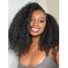 ISEE Half Wig Afro Curly 3 In 1 Half Wig