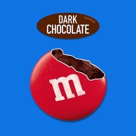 M&M'S Dark Chocolate Candy, Sharing Size, 9.4 oz Resealable Candy Bag (Packaging may vary)