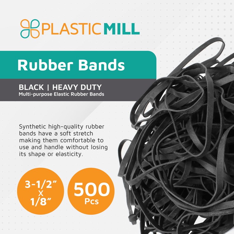PlasticMill Rubber Bands - #33 Size - Rubberbands - 1Lb/500