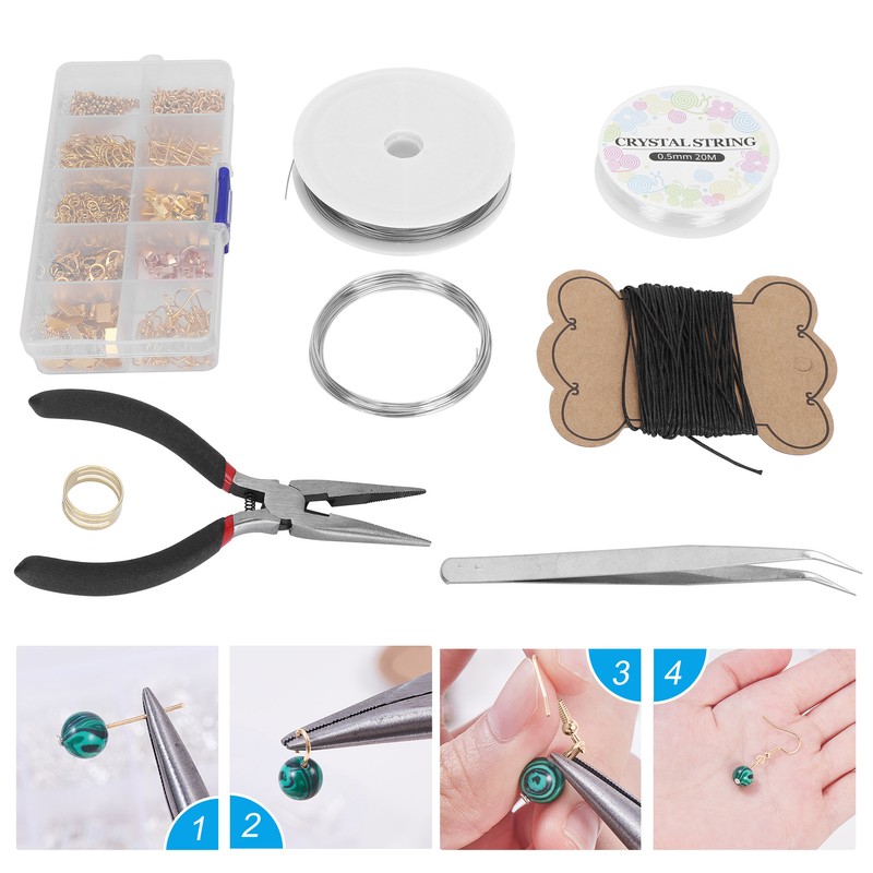 Jewelry Making Tool Kit Earring Crafts DIY Lobster Clasp Wax