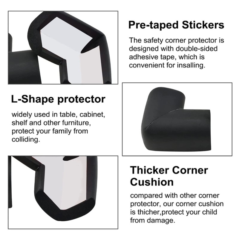INCREWAY Baby Protection, 12 mm Thick, Black Nitrile Butadiene Rubber,