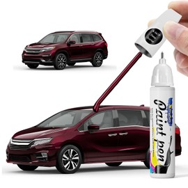 XTryfun R561P Deep Scarlet Touch Up Paint Compatible with Honda, DIY Car Paint Scratch Repair, Automotive Paints, Quick & Easy Fix Scratch Repair for Odyssey/Passport/Pilot/Ridgeline
