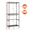 CASAMAYA Clothes Rack, Portable Closet, 27.6 Inch Wardrobe Closet, Clothes