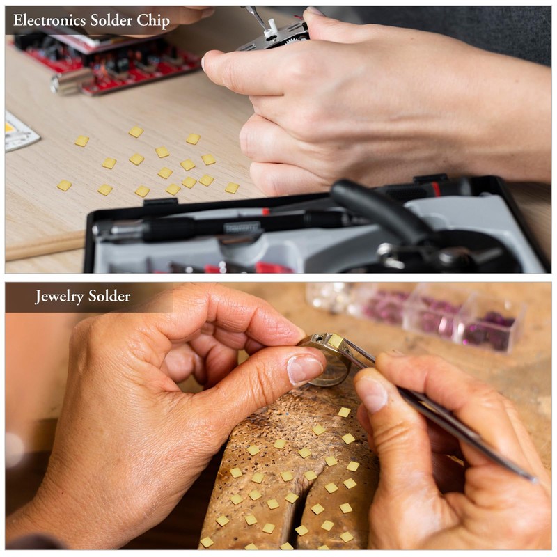 Gatuida 150 Pcs Jewelry Solder Jewelry Repairing Solder Chips Copper