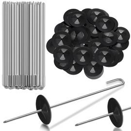 Photect Solar Panel Guard Clips Animal Guard Fastener Clips Solar Panel Animal Guard Roll Kit Stainless Steel Fastener Clips for Solar Panel Bird Wire Pigeon Fence (50 Packs, 25 mm)