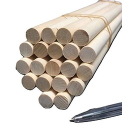 Trustleaf 16mm x 300mm Birch Hardwood Wooden Craft Sticks/Dowels - Seconds - Pack of 1 Dowel