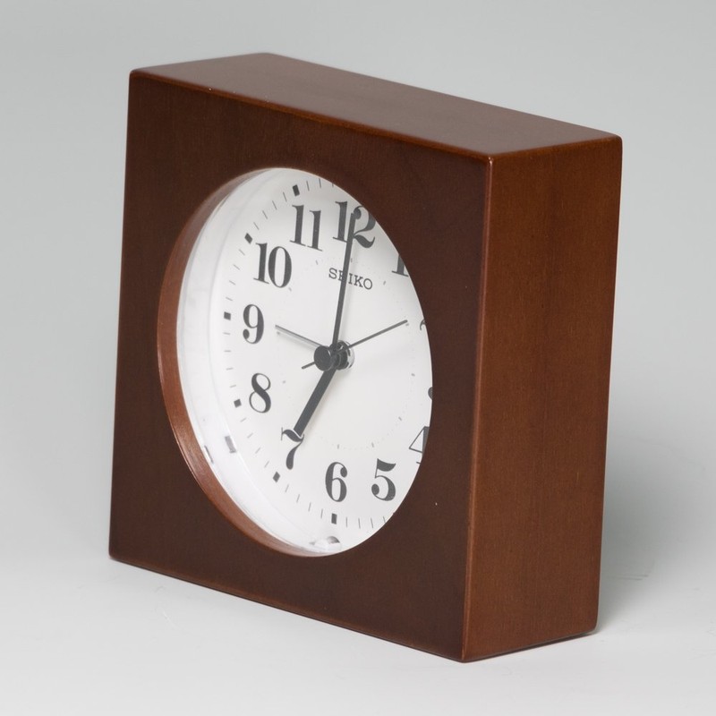 Seiko clock wall clock 置ki時計 Unisex Analog Alarm Wood Frame