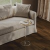 HMYHUM Acrylic Rattan Drink Table for Small Spaces, 11.8'' L