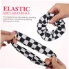 VICASKY 6 Pcs Women Hair Scrunchies Chessboard Pattern Elastic Hair