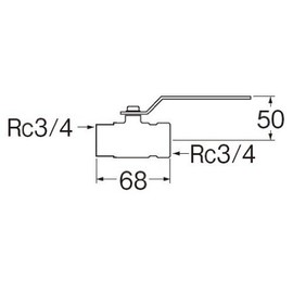 SANEI JV650-20 Ball Valve T Type Call 20 with POS