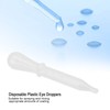 100 PCS Disposable Plastic Pipette Eye Droppers Transfer Liquids Mix