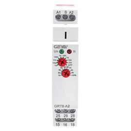 Delay ON Time Relay 16A 2SPDT IGEYAPA Adjustable Delay Timer Relay GRT8 A2 DIN Rail Electronic Relays of Wide Time Delay Range for 0.1 Seconds to 10 Days Voltage Range AC DC 12V to 240V