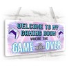 Beenanas Welcome to My Gaming Room Gamer Door Sign Plaque