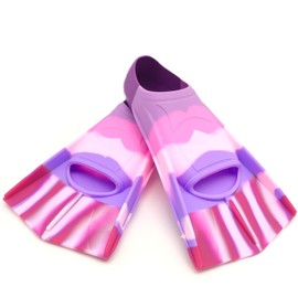 Swimming Training Fins,Kids Swim Fins,Comfortable Swimming Flippers Suitable for Children,Beginners,Girls,Boys,Adults (S, 2C-ZAPurpleHyacinth)