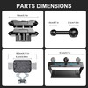 Surfcabin Dash Mount Phone Holder Compatible with 2015-2020 F150 2017-2022