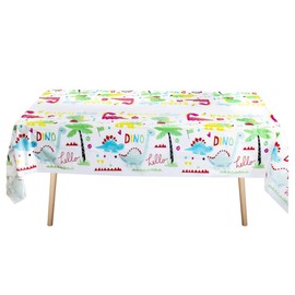 Plastic Table Cloths for Parties, 70'' x 42'' Disposable Printed Waterproof Square Table Covers for Indoor or Outdoor Use, Rectangle Table Covers for Picnic Dinner Kitchen Birthday Wedding Decor