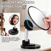 Retro metal compact travel mirror 1x magnification compact portable foldable,