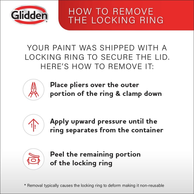 Glidden Grab-N-Go Door & Trim Interior Paint, 1 Quart, High