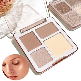 내추럴 3D 페이스 프레스드 파우더 팔레트 선물 컨투어 하이라이터 브론저 매트 다목적 쉐이드 Natural 3D Face Pressed Powder Palette Gift Contour Highlighter Bronzer Matte Multi-purpose Shade [D7 07(xiao)]