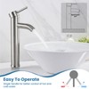 Airuida Bowl Vessel Sink Faucet Single Handle Single Hole Bathroom