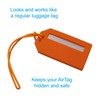 Luggage Tag with Hidden Compartment for AirTag (1-Pack) – V2