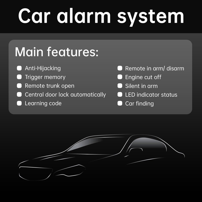 ePathChina Universal 24V Auto Car Alarm Keyless Entry System for