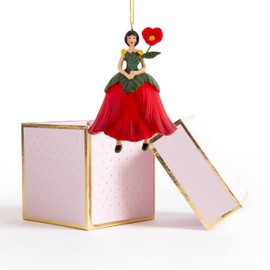 Poppy Flowers Girl for Hanging with Gift Box Flower Fairy Figurine/Decorative Figure/Flower Child Flower Sculpture - ROSEMARIE SCHULZ® Heidelberg