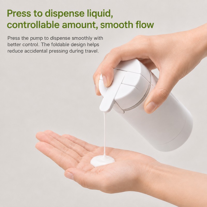 4-in-1 Travel Refillable Dispenser Bottle – Compact 50 ml Toiletry