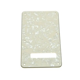 Dopro Strat Guitar Back Plate ST Trem Tremolo Cover fits USA/Mexican Standard Fender Stratocaster Aged Pearl
