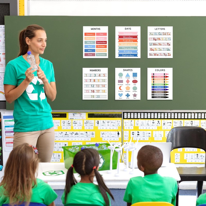 Educational Learning Posters, Learning Posters, 6 Learning Posters for Preschool