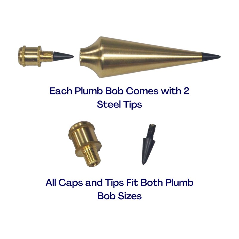 AWF PRO Plumb Bob Kit - 16 oz and 8
