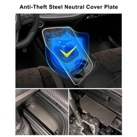 WUMZIJ Steel Neutral Cover Plate Compatible with Dodge Charger SRT Hellcat Redeye Scatpack 392 Daytona Hemi 2015-2023
