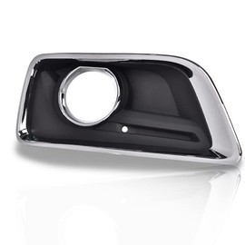 PIT66 Fog Lights Frame Trim Assembly Compatible with Chevy Malibu Eco 2013-2014/ Malibu 2013-2015/ Malibu Limited 2016, Left & Right Side Black 1 Pair