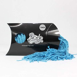 Twisted Stringz Yo-Yo Strings - Polyester - Solid Thick YoYo String - 100 Pack (Blue)