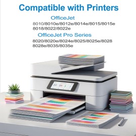 910XL Ink Cartridges Combo Pack Replacement for HP 910 XL 4 Pack (HP910XL HP910) to use with 8015e 8025e 8020 8028e 8025 8010 8035 8030 8035e 8034e 8028 8022e 8015 Printers (Cyan Magenta Yellow Black)