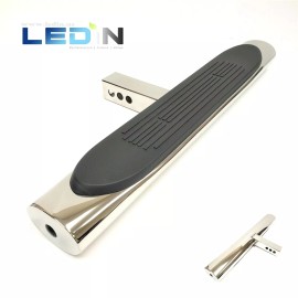 LEDIN For 2" Receiver Truck Chrome Steel Tow Hitch Step Bar Guard 28" Length 4" Oval