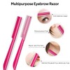 Eyebrow Razor Face Razor for Women (Pink)