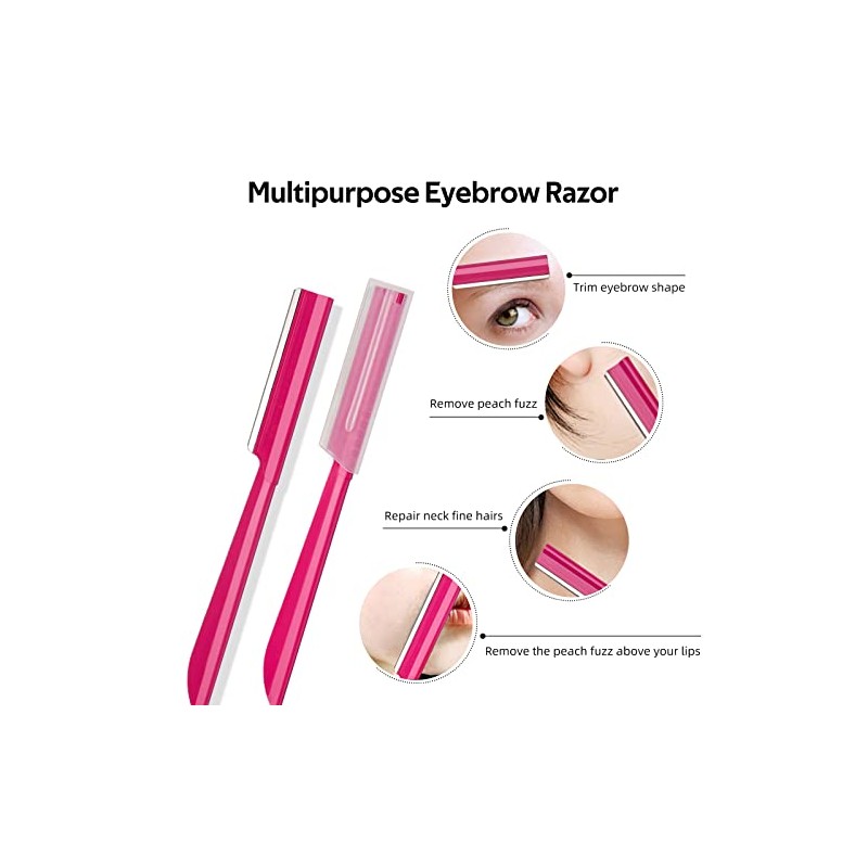 Eyebrow Razor Face Razor for Women (Pink)