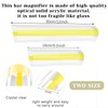 2 Pack 2X Bar Magnifying Ruler Line Magnifier,Ruler with Magnifying