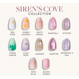 Glamnetic Siren's Cove Press On Nail Collection:_Mermaid’s Tail