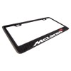 Super Car Gear McLaren White Lettering 100% Carbon Fiber License