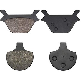 Cyleto Front and Rear Brake Pads Kit for Heritage Springer Softail Fat Boy Dyna Super Wide Glide Low Rider Sportster 883 1200/Harley Davidson Sportster Series & Softail Series (All Models) 1988-1999