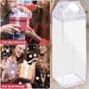 INHEMING Pack of 2 Clear Milk Carton Water Bottles, 500