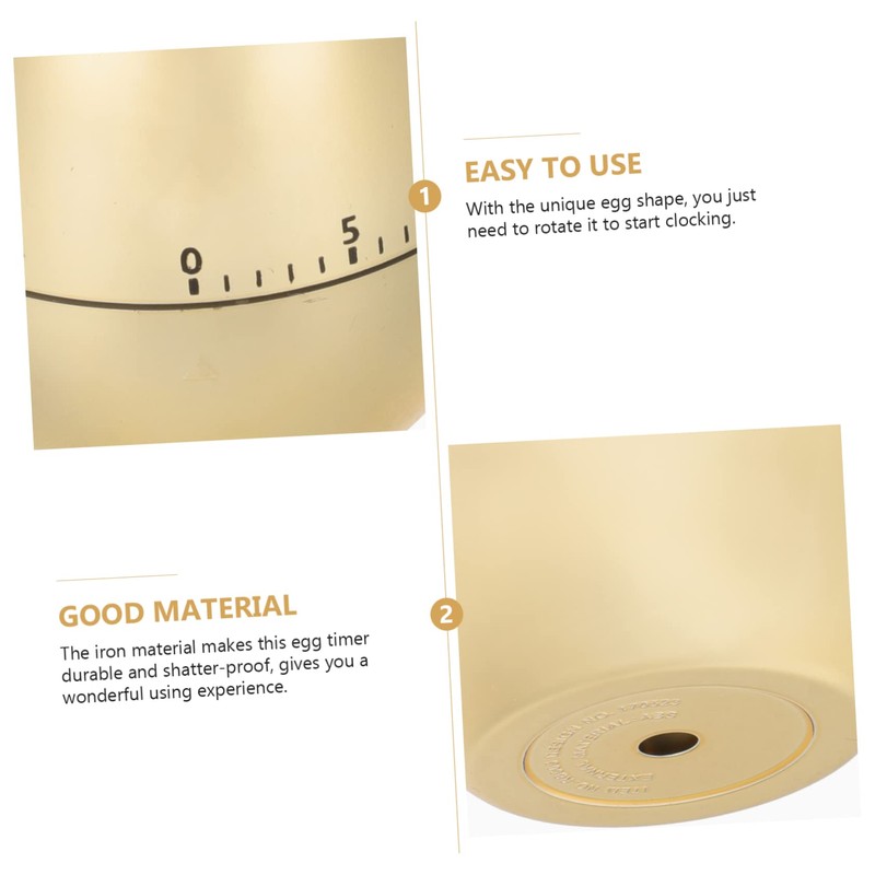 GRIRIW Creative Egg Shape Timer Fun Kitchen Cooking Timer for