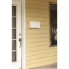 Gibraltar Mailboxes Windsor Small Capacity Rust-Proof Plastic White, Wall-Mount Mailbox,