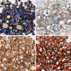 Egurs Nail Rhinestones Round Crystal Flat Back Gems, 6 Mix