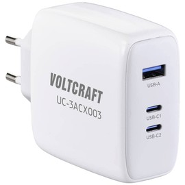 VOLTCRAFT UC-3ACX003 USB Charger 120 W Indoor Output Current (Max) 5 A 3 x 1x USB-A, 2x USB-C® GaN