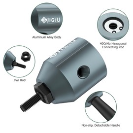 JiGiU Cordless Rivet Nut Drill Adapter Kit Electric Rivet Gun Adapter