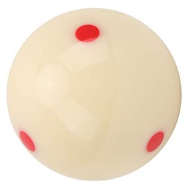 Estándar de Piscina de 57,2mm, Bola DotSpot Practice Cue Ball 572 Training Billard Trainingsball Accesorio de Billar (punto azul) (Punto rojo)