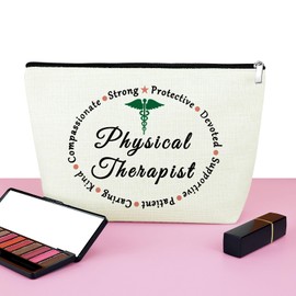 Physical Therapy Gift Physical Therapist Appreciation Gifts Makeup Bag Physical Therapist Gifts for Women Pt Gift Thank You Gift for Women Physical Therapist Cosmetic Bag Birthday Graduation Gift